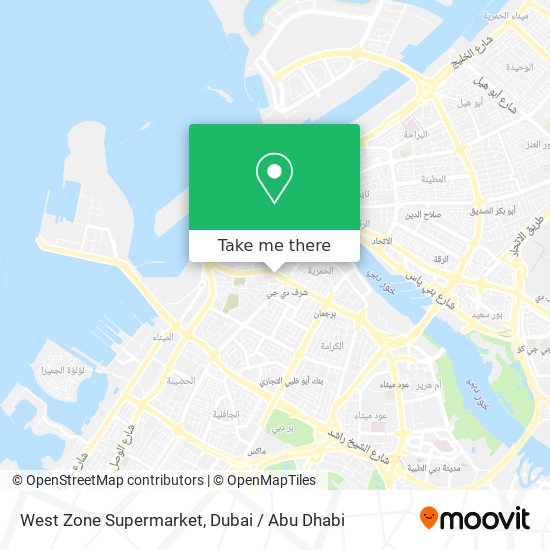 West Zone Supermarket map