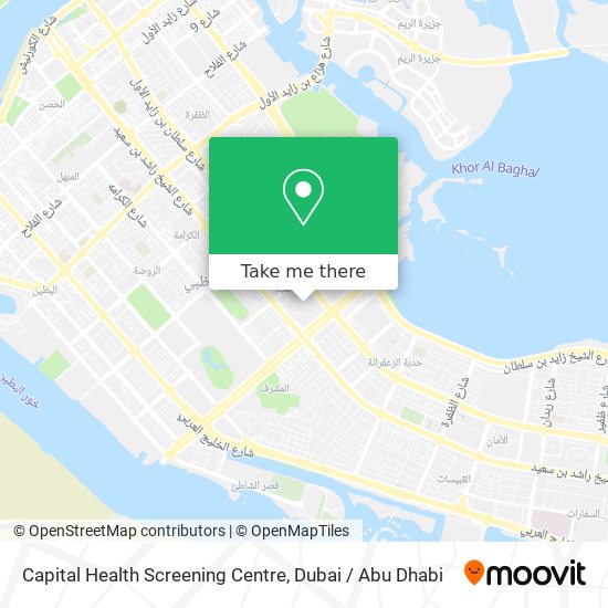 Capital Health Screening Centre map