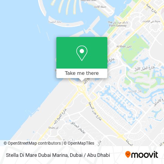 Stella Di Mare Dubai Marina map