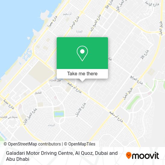 How to get to Galadari Motor Driving Centre, Al Quoz in Dubai by bus or