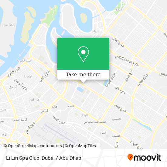 Li Lin Spa Club map
