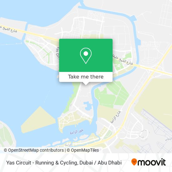 Yas Circuit - Running & Cycling map