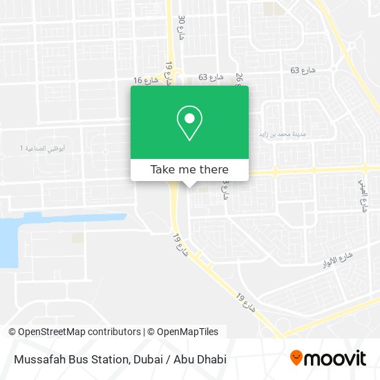 Mussafah Bus Station map
