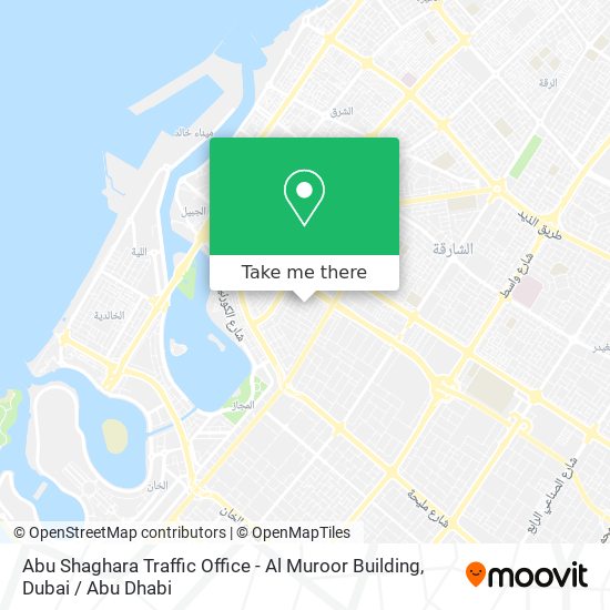 Abu Shaghara Traffic Office - Al Muroor Building map