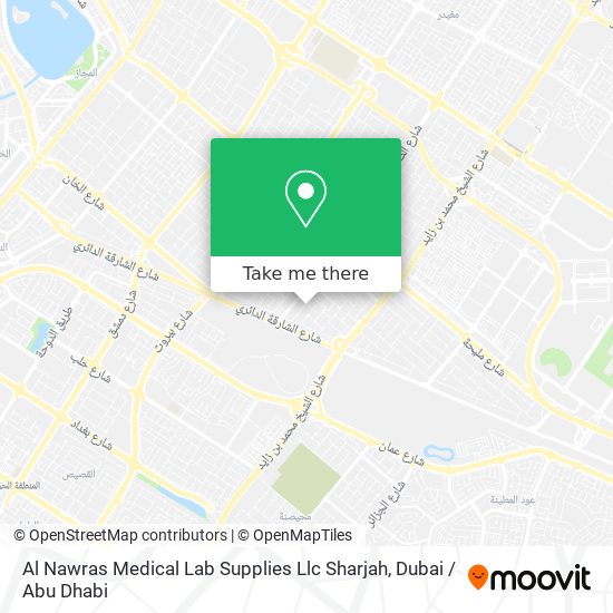 Al Nawras Medical Lab Supplies Llc Sharjah map