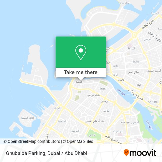Ghubaiba Parking map