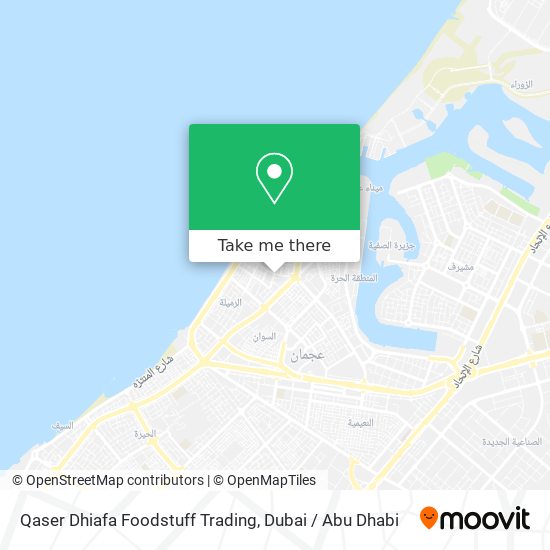 Qaser Dhiafa Foodstuff Trading map