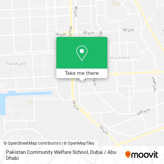 Pakistan Community Welfare School map