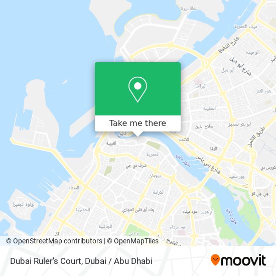Dubai Ruler's Court map