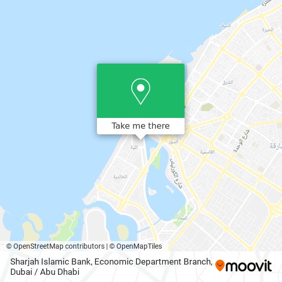 Sharjah Islamic Bank, Economic Department Branch map