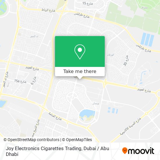 Joy Electronics Cigarettes Trading map