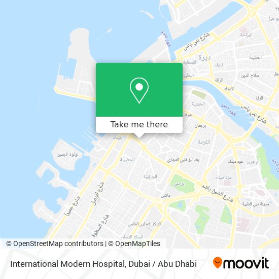 International Modern Hospital map