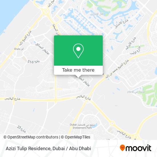 Azizi Tulip Residence map