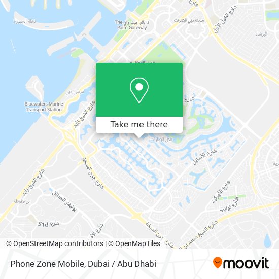Phone Zone Mobile map