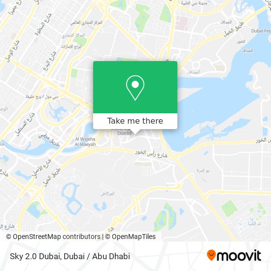 Sky 2.0 Dubai map