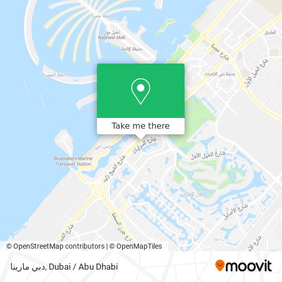 دبي مارينا map