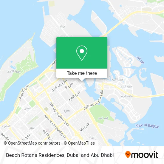 Beach Rotana Residences map