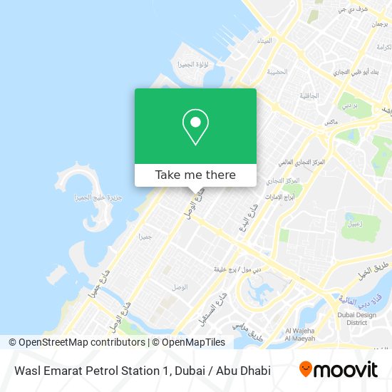 Wasl Emarat Petrol Station 1 map