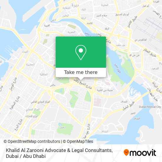 Khalid Al Zarooni Advocate & Legal Consultants map