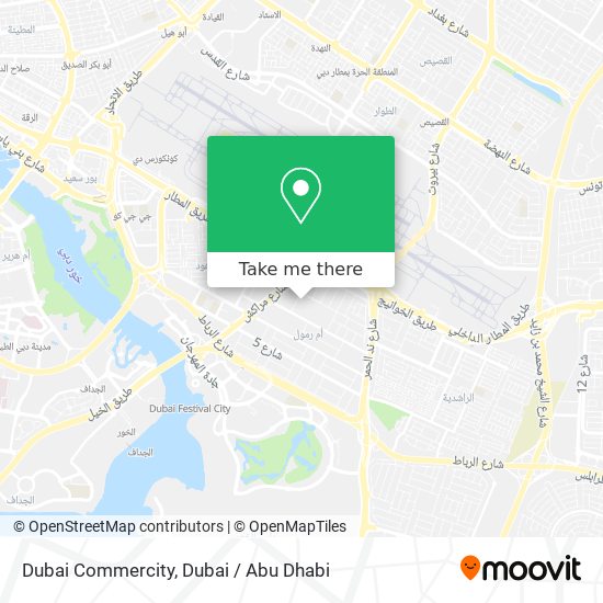 Dubai Commercity map