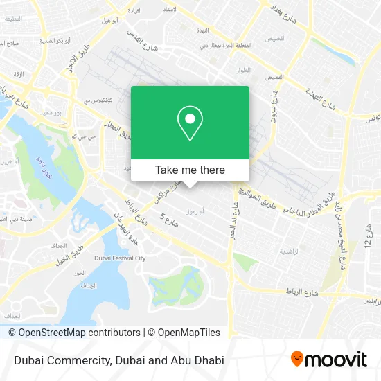 Dubai Commercity map