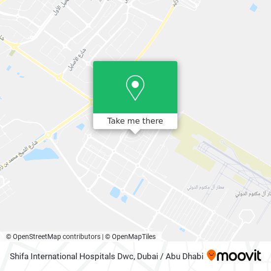 Shifa International Hospitals Dwc map