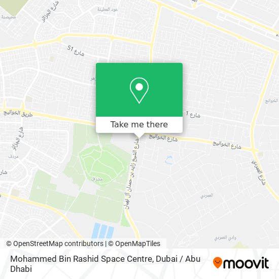 Mohammed Bin Rashid Space Centre map