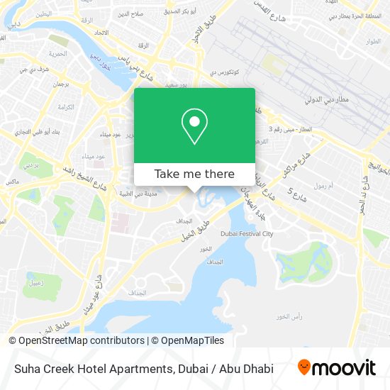 Suha Creek Hotel Apartments map