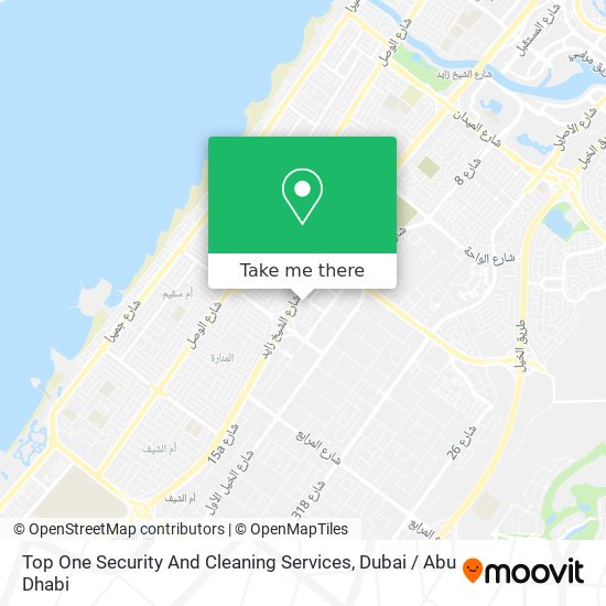 Top One Security And Cleaning Services map