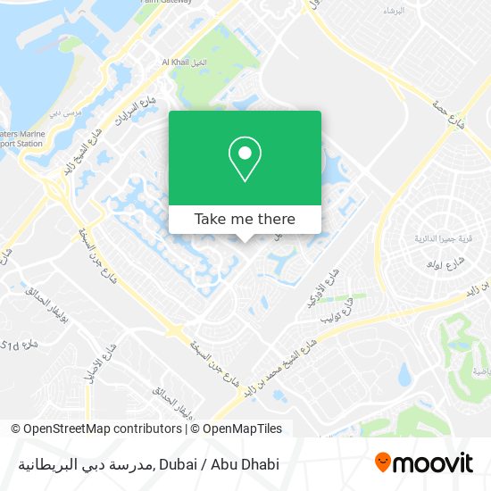 مدرسة دبي البريطانية map