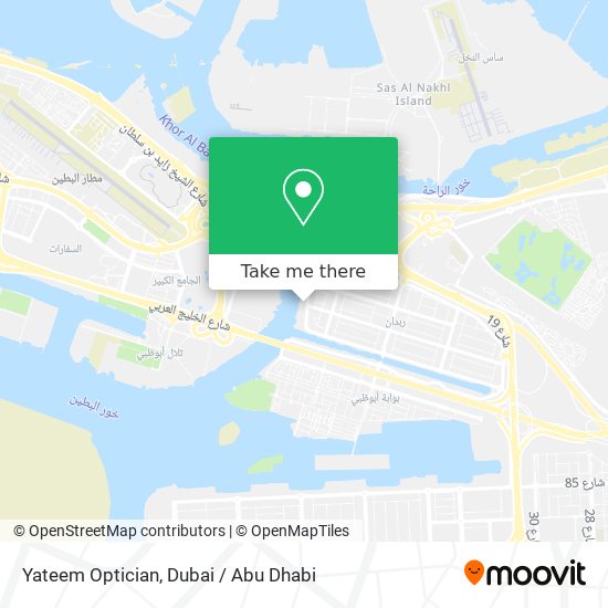 Yateem Optician map