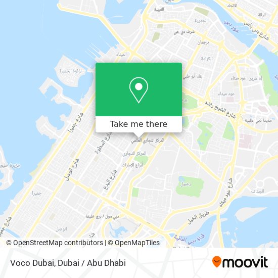 Voco Dubai map