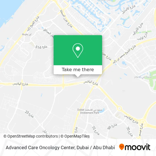 Advanced Care Oncology Center map