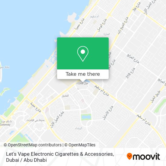 Let's Vape Electronic Cigarettes & Accessories map