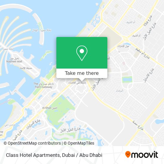Class Hotel Apartments map