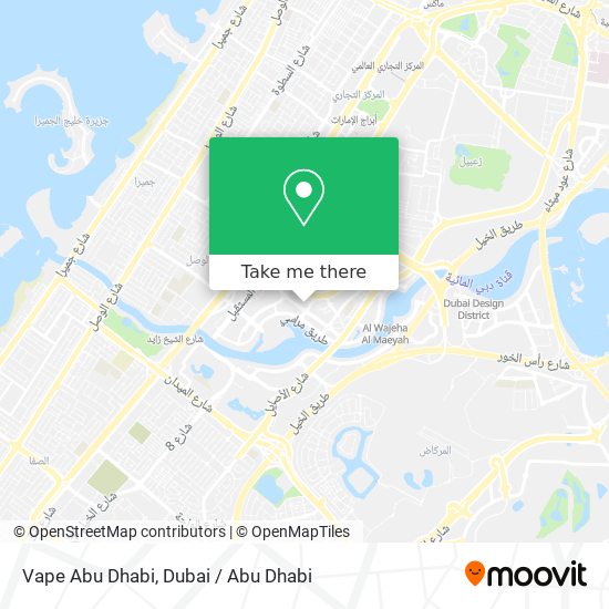 Vape Abu Dhabi map
