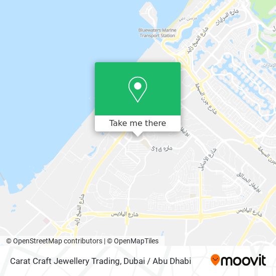 Carat Craft Jewellery Trading map