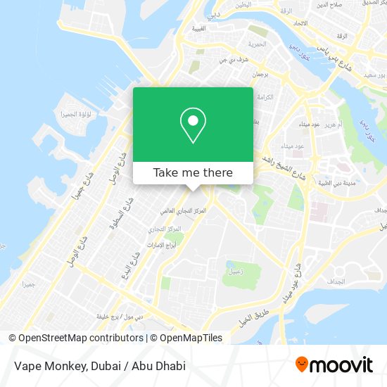 Vape Monkey map