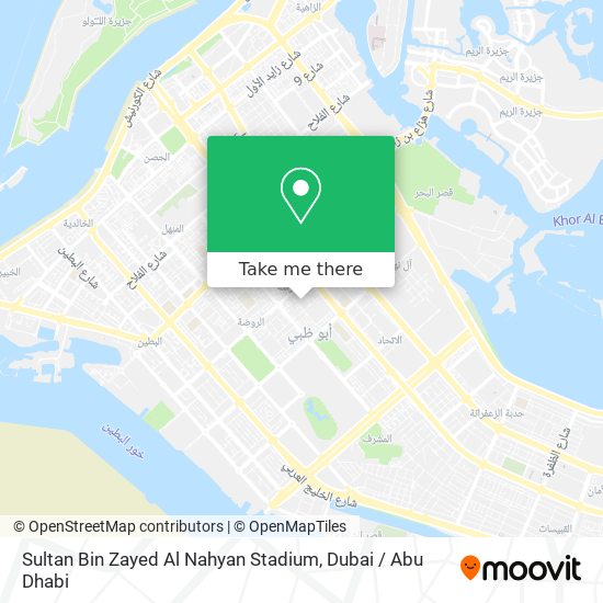Sultan Bin Zayed Al Nahyan Stadium map