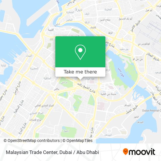 Malaysian Trade Center map