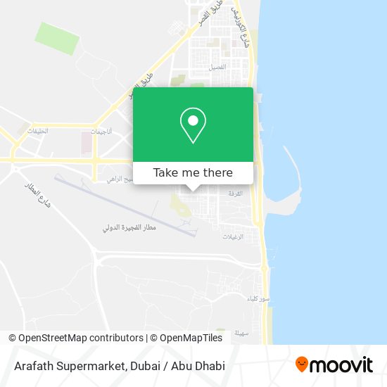Arafath Supermarket map