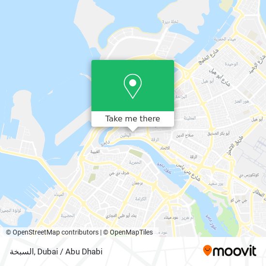 السبخة map