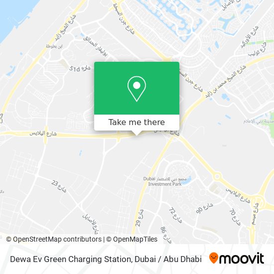 Dewa Ev Green Charging Station map