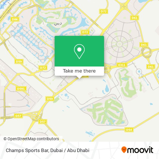 Champs Sports Bar map