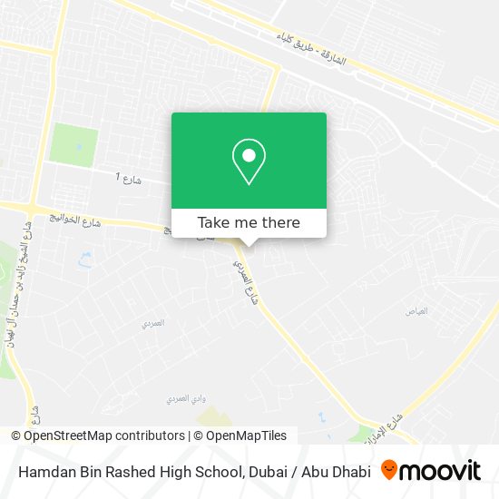 Hamdan Bin Rashed High School map
