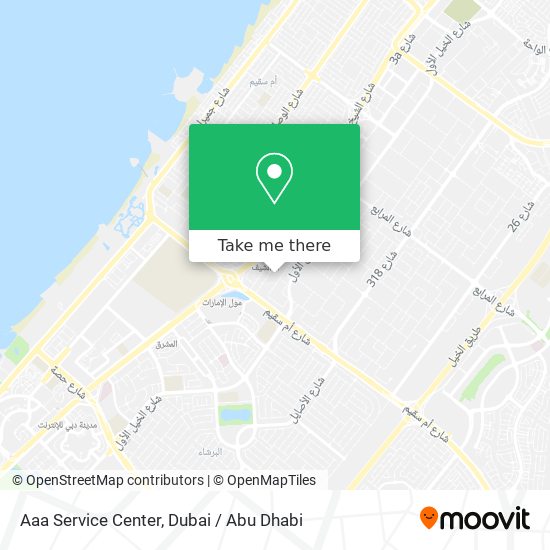 Aaa Service Center map