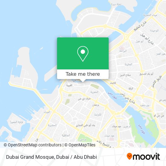 Dubai Grand Mosque map