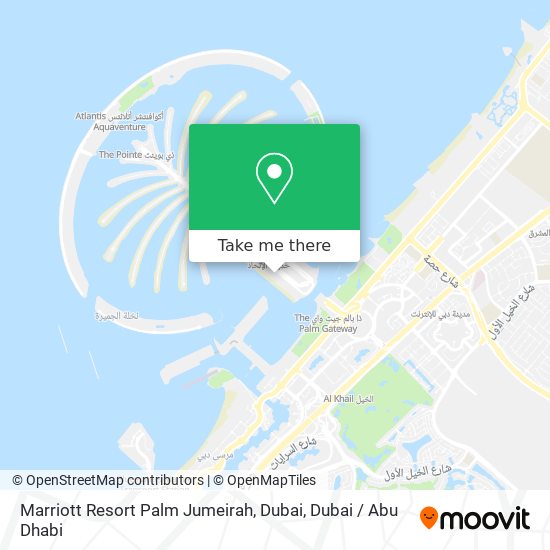 Marriott Resort Palm Jumeirah, Dubai map