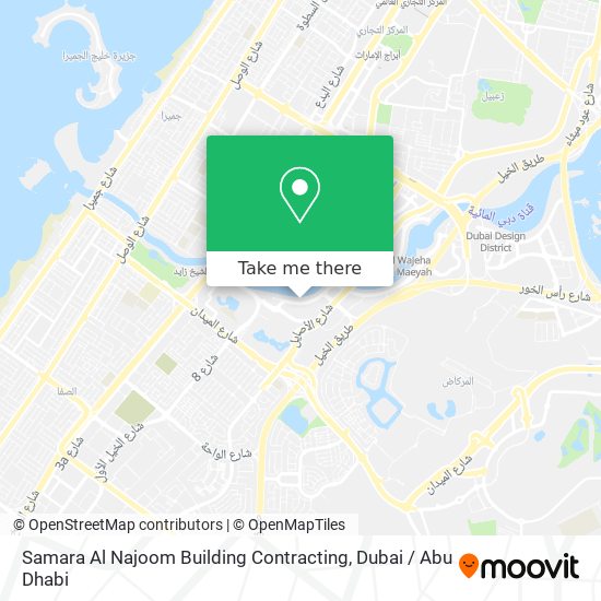 Samara Al Najoom Building Contracting map