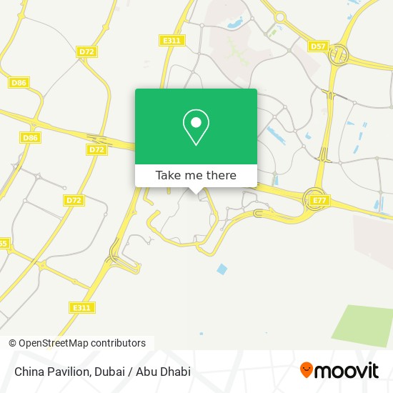 China Pavilion map